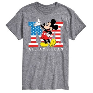 Men's - Disney - Mickey Mouse All-American Flag Short Sleeve Graphic T-Shirt - 1 of 3