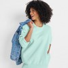 Lands' End Women's Serious Sweats Relaxed Long Sleeve Crew Neck Sweatshirt - 4 of 4