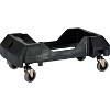 Alpine Industries Polypropylene Commercial Indoor Trash Can with Swing Lid and Dolly 23-Gallon Lime - 2 of 4