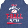 Girls' - Instant Message - Dad's Favorite T-Ball Player Graphic Sleeveless Aline Dress - 2 of 4