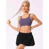 Allegra K Women's Full-Coverage U Back Fitness Sports Bras with Fixed Padded Cup - 4 of 4