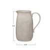Storied Home Stoneware Pitcher, Reactive Glaze - 2 of 2