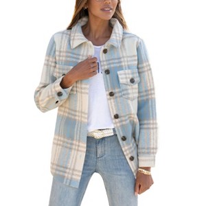 Women's Plaid Shirt Jacket - LASCANA - 1 of 4