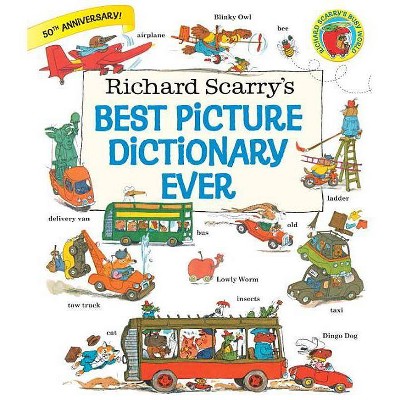 Richard Scarry's Best Picture Dictionary Ever - (Giant Little Golden Book) (Hardcover)