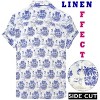 HAPPY BAY Mens Hawaiian Shirts Short Sleeve Button Down Shirt Men's Hawaii Shirts Linen Effect Boho Vacation Casual Summer Beach Shirts - 2 of 4