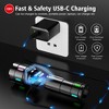 Shadowhawk Rechargeable LED Flashlight ¨C 2000 Lumens, LCD Display, USB-C, Long Beam, 5 Modes, Waterproof Torch for Camping, Emergency, Power Outages - 3 of 4