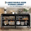59"Buffet Cabinet with Storage, Modern Sideboard with 4 Doors and Adjustable Shelves, Credenza Coffee Bar Cabinet for Dining Room - 4 of 4
