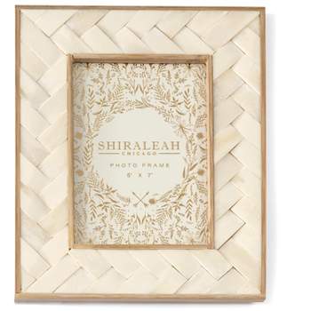 Shiraleah Ivory and Gold Ariston Braided 5x7 Picture Frame
