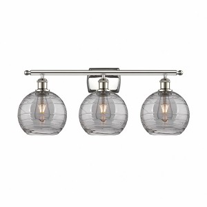 Athens Deco Swirl - 3 Light Bath Vanity In Industrial Style-11.25 Inches Tall and 26 Inches Wide - 1 of 1