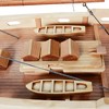 Bluenose II Painted Medium Wooden Sailboat Model – Fully Assembled By Old Modern Handicrafts - 3 of 4