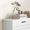 VYNXARIA Narrow White Shoe Cabinet - Space - Saving, Stylish & Secure for Entryways - 3 of 4