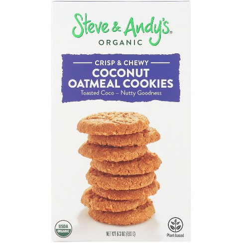 Steve & Andy's Organic Coconut Oatmeal Cookies - Case of 6 - 6.3 oz - image 1 of 1