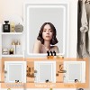 FUFU&GAGA Makeup Vanity Set with Mirror and Stool Drawer and Shelf - 4 of 4