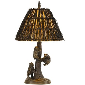Cal Lighting 150W Bear Resin Table Lamp, Cast Bronze (BO-2663TB) - 1 of 1