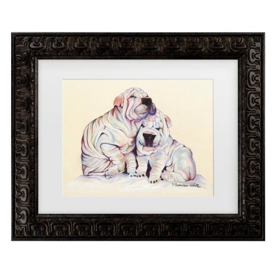 Trademark Fine Art Pat Saunders-White Whitney Matted Framed Art