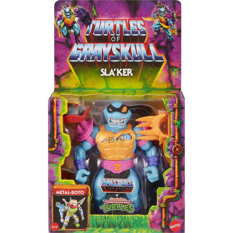Masters of the Universe x Teenage Mutant Ninja Turtles Sla&#39;Ker Action Figure, 1 of 7