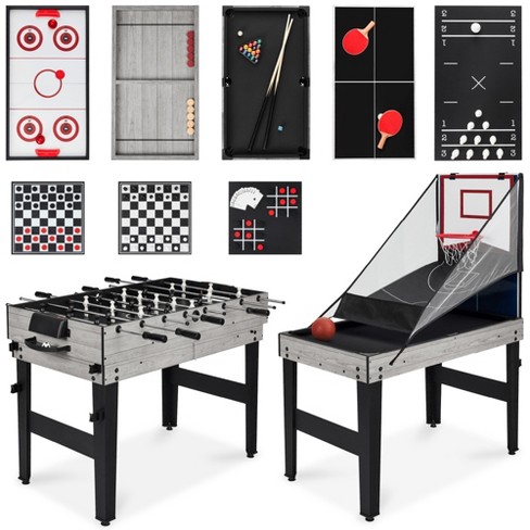 Best Choice Products 13-in-1 Combo Game Table Set w/ Ping Pong, Foosball, Basketball, Air Hockey, Archery - image 1 of 4