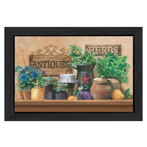 Antiques and Herbs By Ed Wargo, Printed Wall Art, Ready To Hang Framed Poster, Black Frame - 1 of 1