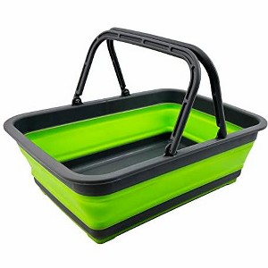 SAMMART 8L (2.1 Gallon) Collapsible Basket with Handle - 1 of 4