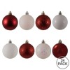 Vickerman White and Red Ball Ornament - image 3 of 4