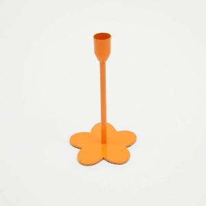 AZL1 Life Concept Candle Holders, Floral Design Accent Holder for Tabletop and Shelf Decor Displays, Orange, 4"*4"*7" - 1 of 4