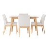 GDFStudio Brittany 5 Piece Mid-Century Modern Fabric Upholstered Dining Set - 2 of 4