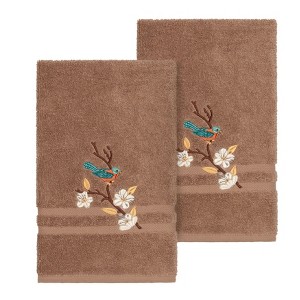 Linum Home Textiles 100% Turkish Cotton SPRING TIME Embellished Towel Set - 1 of 2