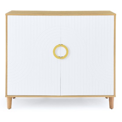 TIRAMISUBEST Comfortable and Stylish Freestanding Storage Cabinet with Adjustable Shelves, Perfect for Kitchen, Dining Room, Living Room, and Hallway