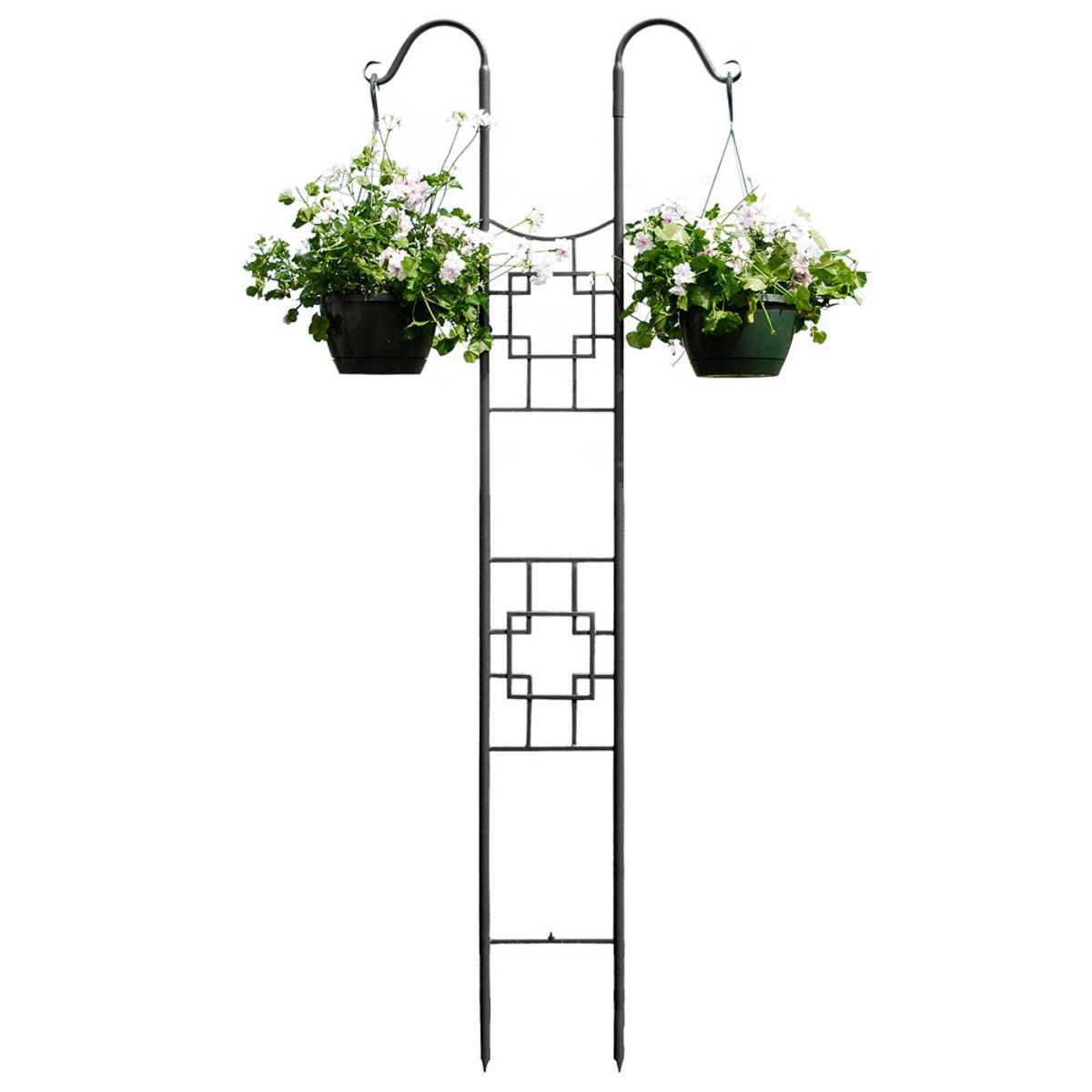 Achla Designs 83.5" Iron Trellis for Climbing Plants, Vegetables, Modern Garden Decor, Easy Assembly, Durable: Metal Plant Support - thumbnail 2