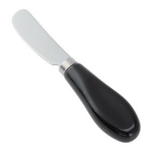 Unique Bargains Stainless Steel Safe Butter Cutter with Ceramic Handle Hole Design Black 5.2 Inch - 1 of 3