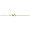 Black Bow Jewelry 0.5mm, 10k Yellow Gold, Cable Rope Chain Necklace - 4 of 4