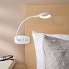 Insten LED Desk Lamp, Bright Table Lamp, Clip-On, Rechargeable, Flex Neck, Touch Control, 3 Brightness Levels, 240 Lumens, White - 2 of 4