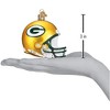 Old World Christmas Blown Glass Ornament for Christmas Tree, Green Bay Packers Helmet - 3 of 3