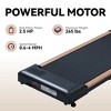 FIONECA 2.25HP Under Desk Walking Pad ¨C Wood Finish, LED Display, Remote Control, 265 lbs Capacity, Black - 3 of 4