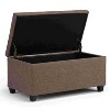CAVINAS Faux Leather Storage Ottoman Bench,Upholstered Ottoman with Tufted Diamond Detail for Living Room,Bedroom - 2 of 4