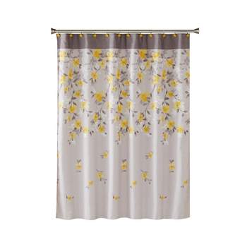 Spring Garden Shower Curtain Gray - Saturday Knight Ltd.