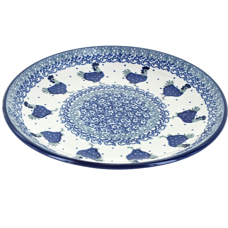 Blue Rose Polish Pottery Ceramika Artystyczna Dessert Plate, 1 of 2