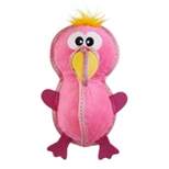 Outward Hound Xtreme Seamz Flamingo Bird Pet Toy - Pink