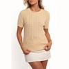 Petal and Pup Womens Maya Cable Knit Top - 4 of 4