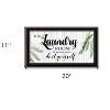HomeRoots The Laundry Room Same Day Service Black and Brown Framed Print Laundry Wall Art - 3 of 4