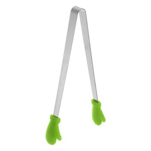 Unique Bargains Stainless Steel Tiny Gloves Shape Cooking Kitchen Food Tongs - 1 of 4