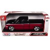 2006 Chevrolet Silverado Custom Truck Red Metallic and Black with Silver "Die-Cast Collection" 1/25 Diecast Model by Motormax - 3 of 3