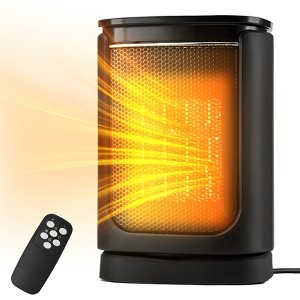 SUGIFT 1500W Portable Electric Space Heater 70° Oscillating Ceramic Heater with Remote Control - 1 of 4