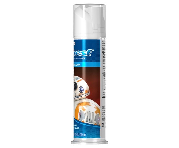 Crest Kid&#39;s Cavity Protection Toothpaste Pump featuring Star Wars Blue Bubblegum - 4.2oz