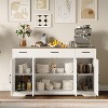 Jojoka Buffet Cabinet with Drawers,Wood Sideboard Buffet Storage Cabinet with Shelves for Kitchen - 4 of 4
