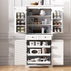 Whisen 71" Tall Kitchen Pantry Cabinet with 3 Pull Out Cabinet Organizers - 2 of 4