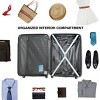 Spinner Suitcase Set with TSA Lock and Organizer Interior ABS Hardshell 3 Piece Luggage - Cuddlewood - 2 of 4