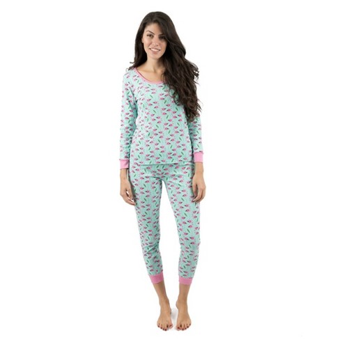 PajamaGram Womens Cotton Pajamas Set - Animal Print Pajamas Women