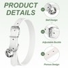 Unique Bargains Dog Collar with Bell Adjustable Buckle PU Leather Dog Collars - 3 of 4