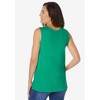 Woman Within Plus Size Perfect Scoopneck Tank - 3 of 4
